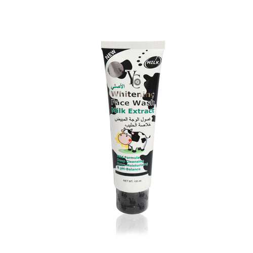 whitening face wash milk extract 